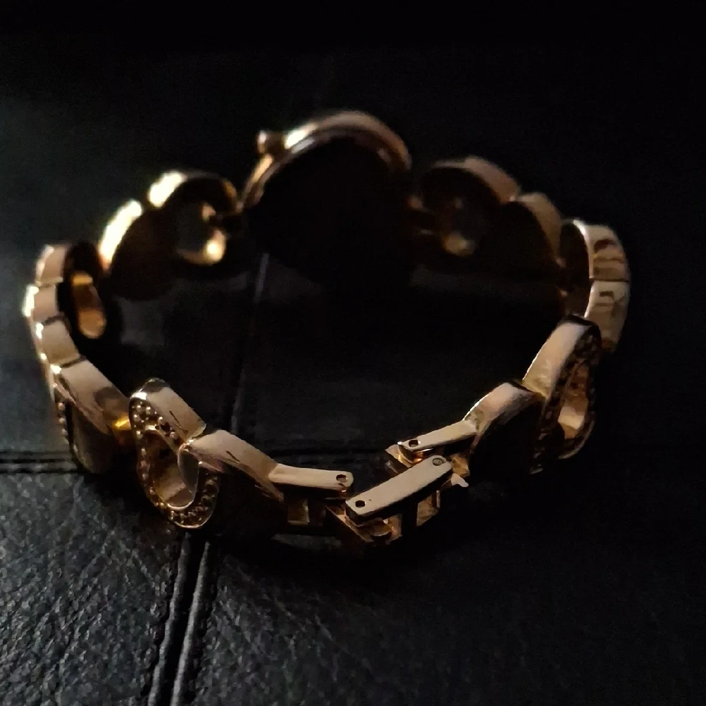 Gold Heart-Shaped Women's Watch